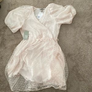 Wrap dress (light pink)